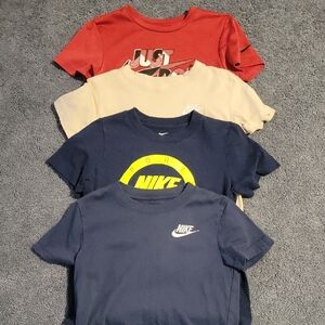 Nike Kids Short Sleeve Tees - Red, Cream, and Navy